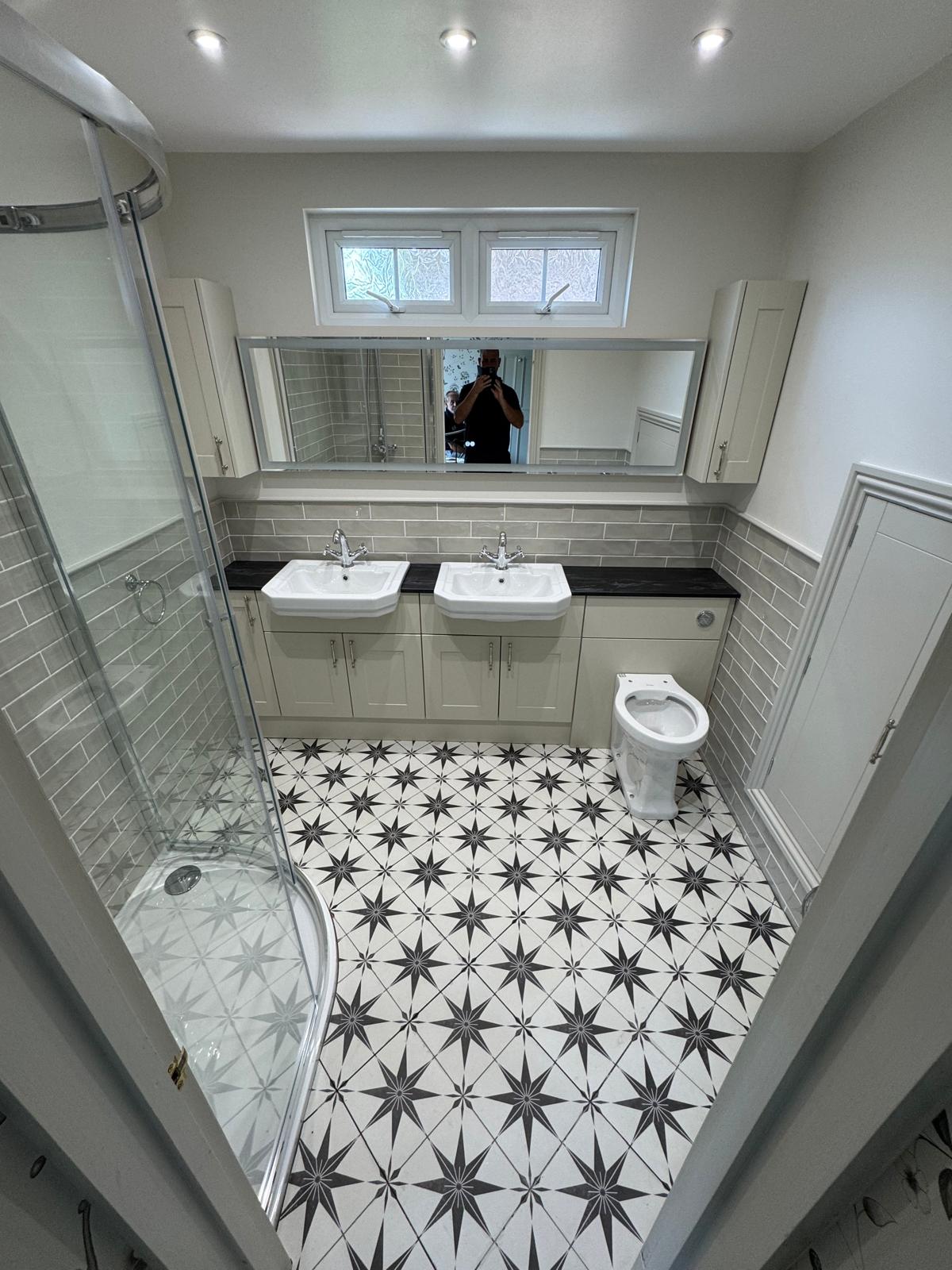 Bathroom, after, second view